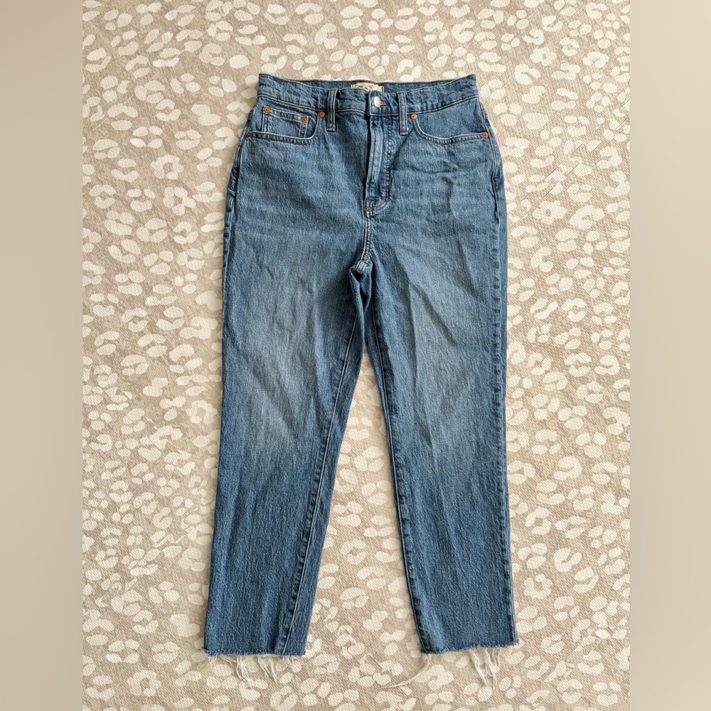 Madewell Blue Straight Leg Jeans